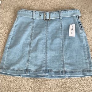 NWT pacsun denim skirt with belt!